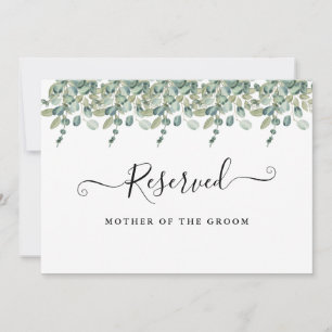 Invitación Letrero reservado de jardín de verano floral acuar