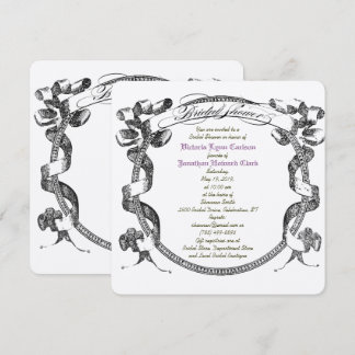 Invitación Letrero Vintage Floral Escritura para Despedida de