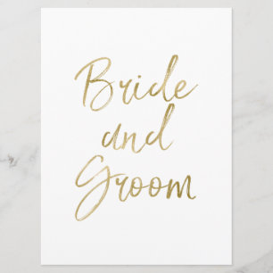 Invitación Letreros de Puerta para Sillas de Novia y Novio co