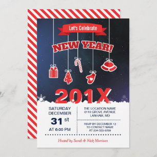 Invitación Let's Celebrate the New Year 2020 Countdown Party