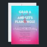 Invitación Lets Flamingle Fiesta de verano 40 cumpleaños<br><div class="desc">Celebra tu cumpleaños número 30 este verano en la piscina con tus amigos favoritos. Estas invitaciones serán una colorida adición a su día especial.</div>