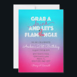 Invitación Lets Flamingle Summer Pool Fiesta 21 cumpleaños<br><div class="desc">Celebre su cumpleaños 21 este verano en la piscina con sus amigos favoritos. Estas invitaciones serán una colorida adición a su día especial.</div>