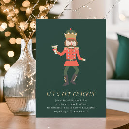 Invitación "Let's Get Crackin" Nutcracker Holiday Party