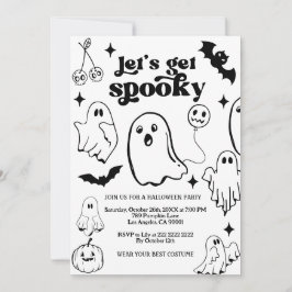 Invitación Let's Get Spooky,Halloween party