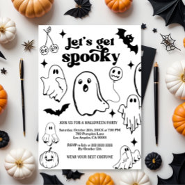 Invitación Let's Get Spooky,Halloween party