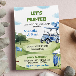 Invitación Let's Par-Tee Classic Golf Boy Fiesta Baby Shower