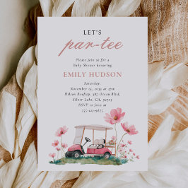 Invitación Let's Par-tee Golf Baby Shower