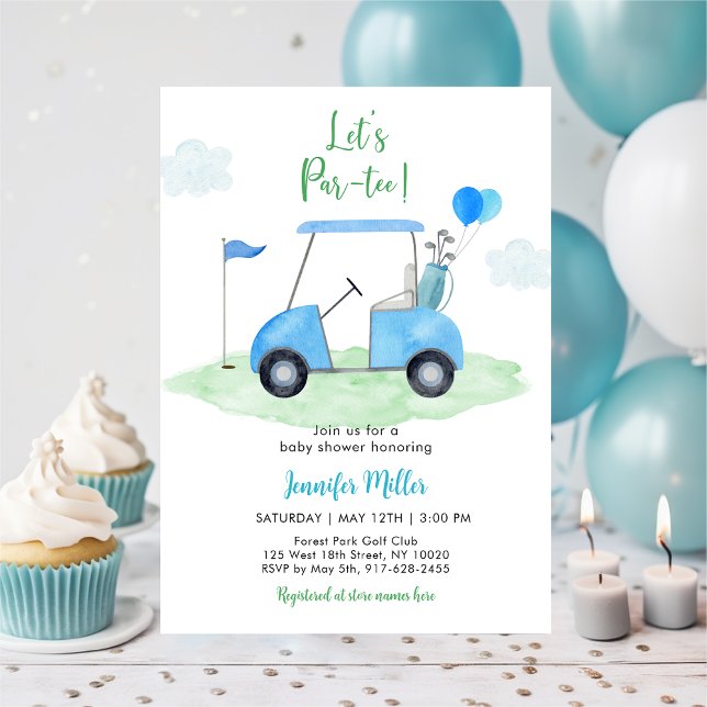 Invitación Let's Par-tee Golf Baby Shower (Subido por el creador)