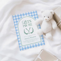 Let's Par-Tee Preppy Golf Boy Baby Shower