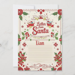 Invitación Letter from Santa | Official North Pole Christmas 