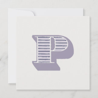 Invitación Letter "P" Monogram