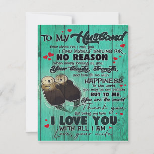 Invitación Letter To My Husband, Cute Family Decor