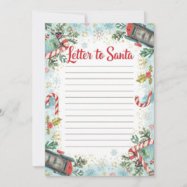 Invitación Letter to Santa Template for Boys | North Pole