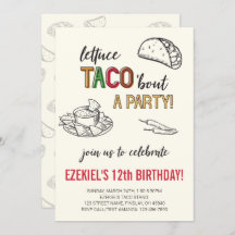 Lettuce Taco 'acerca de un cumpleaños Fiesta