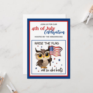 Invitación Levantar la bandera personalizado