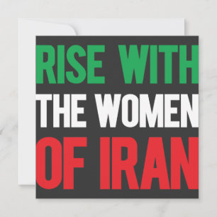Invitación Levantarse con las mujeres de Irán