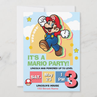 Invitación Level Up Birthday Invitation
