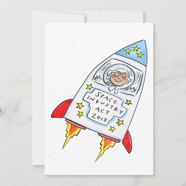 Invitación Ley de la industria espacial de 2018 (Anverso)