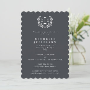 Invitación Ley gris califica Laurel Wreath