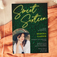 Leyenda de señas amarillo neón verde foto arco dul