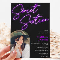 Leyenda de señas moradas de neón broma arco de fot