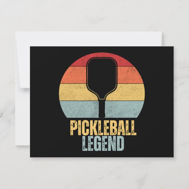 Invitación Leyenda Divertida de Pickleball (Reverso)