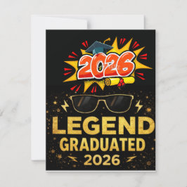 Invitación Leyenda Graduada 2026 Diseño de Graduación Diverti