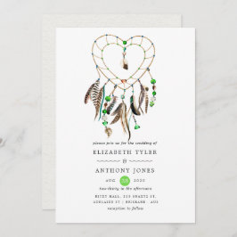 Invitación Leyenda india: Boda del Boho Tribal