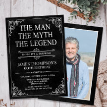 Leyenda masculina foto de 60 años de la sorpresa n