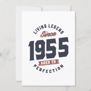 Invitación Leyenda Viva Desde Cumpleaños 1955 Regalo