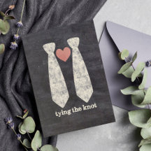 LGBT atando al Boda gay Knot Faux Chalkboard