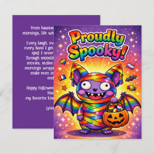 Invitación 🎃🌈 LGBT Feliz Gayoween —Tarjeta Orgullosamente E