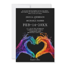 🌈 ❤️ LGBTQ Corazón de boda del Orgullo