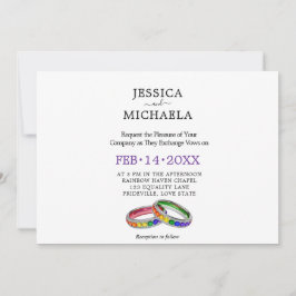 Invitación 🌈 LGBTQ Entrelazados en Orgullo – Personalizados