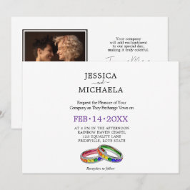 Invitación 🌈 LGBTQ Entrelazados en Orgullo – Personalizados