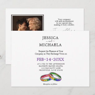 Invitación 🌈  LGBTQ Entrelazados en Orgullo – Personalizados