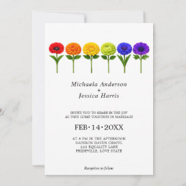 Invitación 🌈 LGBTQ Florecen Juntos – Clásico