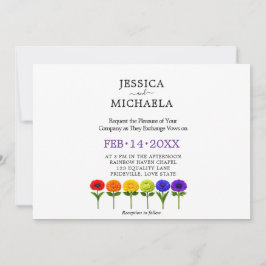 Invitación 🌈 LGBTQ Florecen Juntos– Personalizado