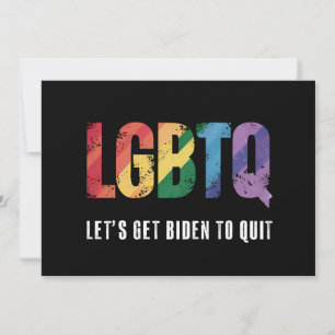 Invitación LGBTQ Hagamos que Biden deje de ser orgullosamente
