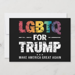 INVITACIÓN LGBTQ PARA TRUMP GAY LESBIAN PARA TRUMP 2024