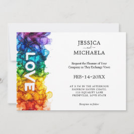 Invitación 🌈 LGBTQ pintada con amor