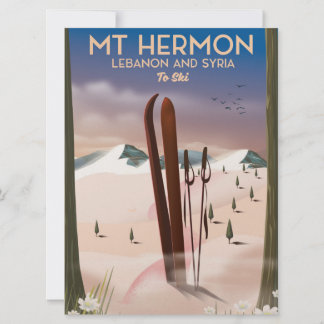 Invitación Líbano y Siria Mt Hermon Esquí