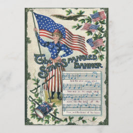 Invitación Libertad Americana Bandera Estadounidense Estrella