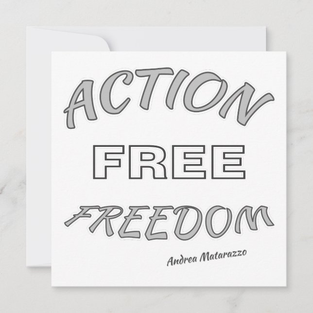 Invitación Libertad de acción (Anverso)