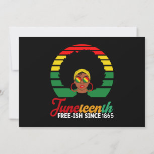 Invitación Libertad Negra Gratis desde 1865 Juneteenth