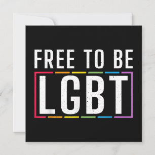 Invitación Libertad para ser el orgullo gay bisexual LGBT