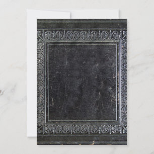 Invitación Libro Antiguo Negro Caído