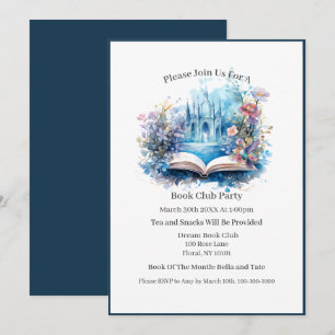 Invitación Libro Club de Libro Floral del Castillo