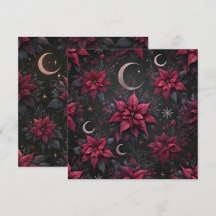 Invitación Libro de apuntes de Poinsettia de la Luna Oscura I