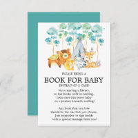 Libro de Baby Shower de animales de bosque tribal 